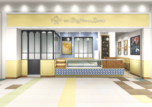 西宮ガーデンズ店のパース。異国の雰囲気溢れる空間をイメージしたデザイン