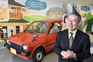 横田忠雄さんと商品企画を担当していた「ミラ」。「発音しやすく、覚えやすい名前を付けました」