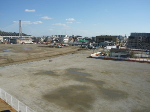 広大な土地で土地区画整理が進む