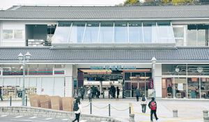 今年3月に新駅舎が開業した尾道駅