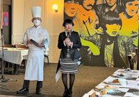 梅田にコシノジュンコ監修のレストラン1970年代をイメージ 「目にもおいしい」黒と白の独創コース