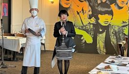 梅田にコシノジュンコ監修のレストラン1970年代をイメージ 「目にもおいしい」黒と白の独創コース